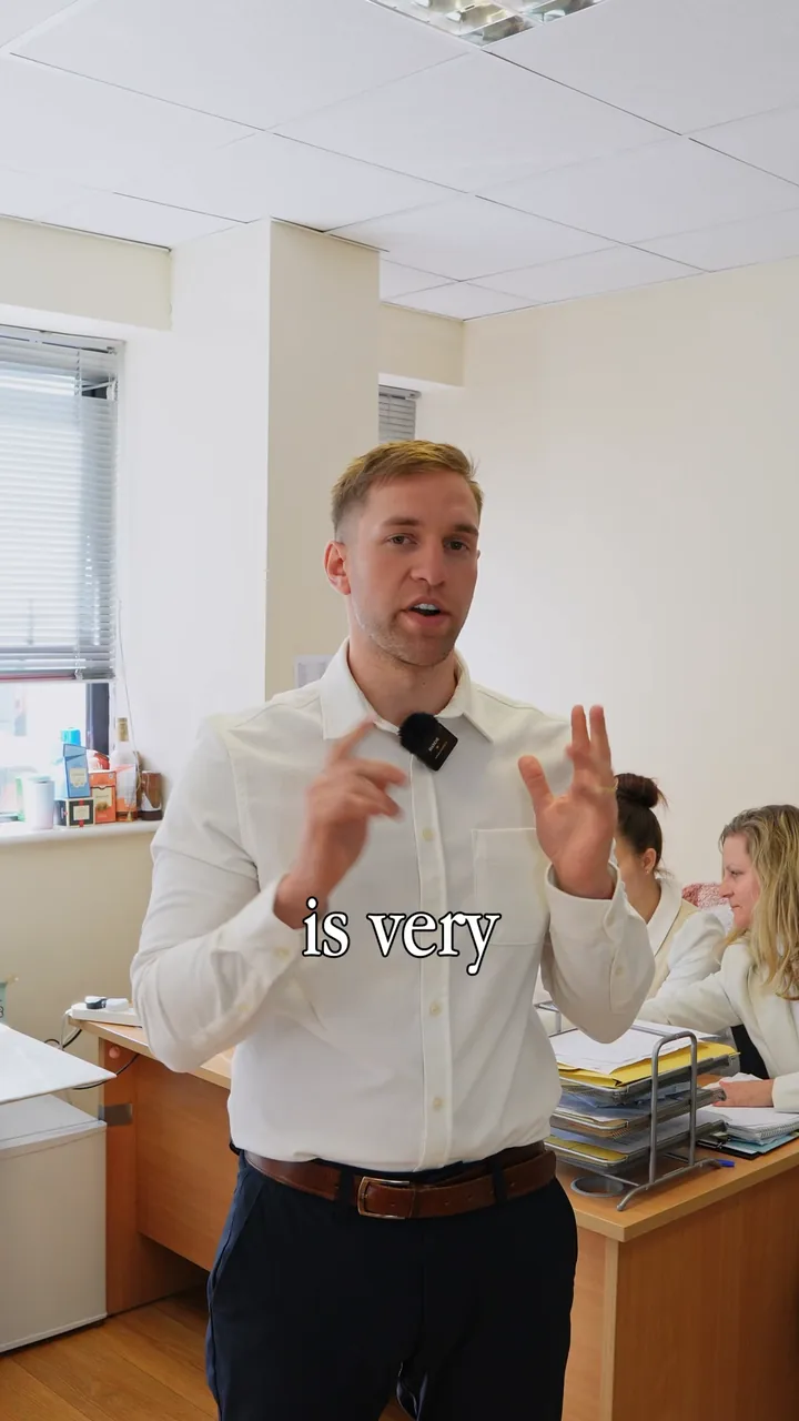 The Perfect Clean owner speaking in the office during an advertising video